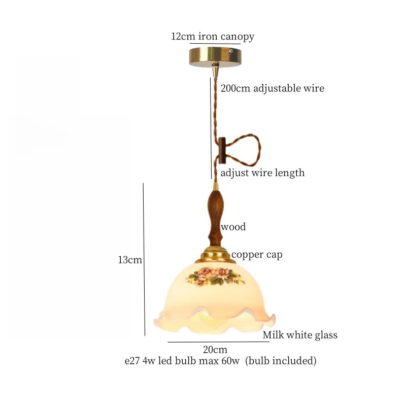 Afralia™ Nordic Glass Copper Pendant Light - LED Hanging Fixture for Bar, Loft, Bedroom, Kitchen
