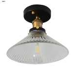 Clear Glass LED Ceiling Lamp Copper Socket Modern Nordic Style Lighting