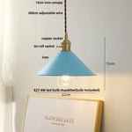 Afralia™ Iron Lampshade LED Pendant Lights, Adjustable Modern Hang Lamp