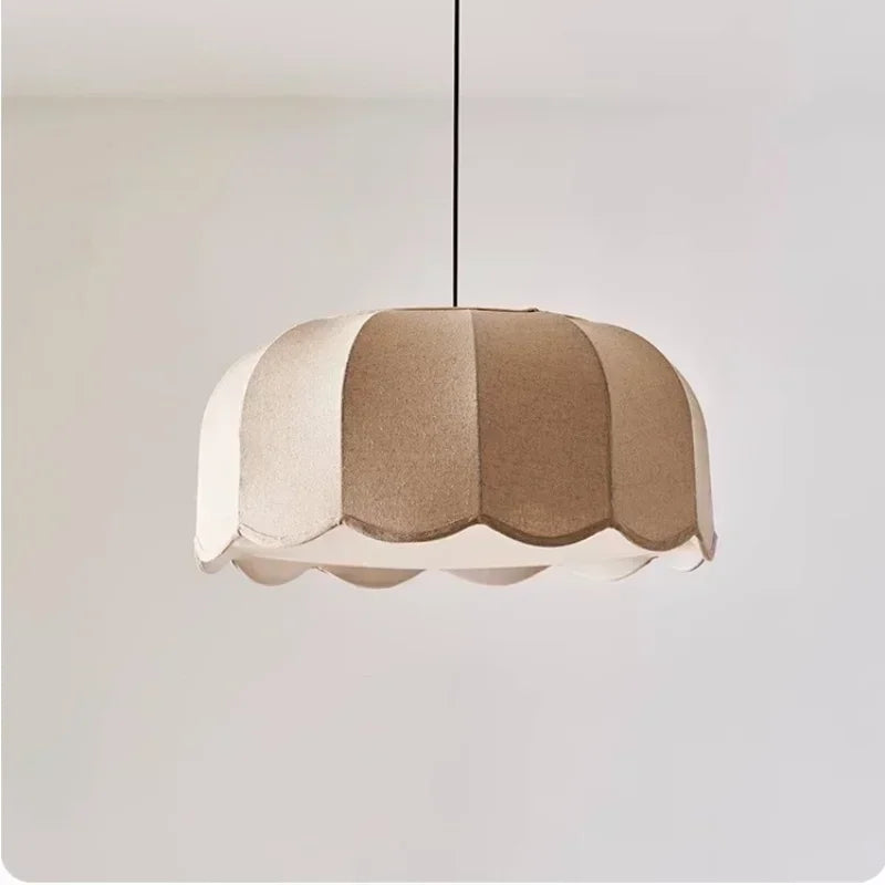 Nordic Linen Shade E27 LED Pendant Light for Dining Room & Bar