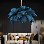 Feather Nordic Chandelier Ceiling Light - Home Decor for Living Room and Bedroom