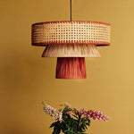 Nordic Rattan Pendant Lights: Retro Woven Chandeliers for Living Room & Restaurant