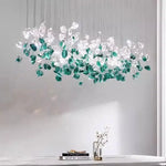Glass Stone Chandeliers: Modern Luxury LED Pendant Lights for Dining Room Art Decor