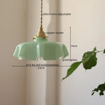 Yellow Glass LED Pendant Light: Modern Nordic Hanging Lamp for Dining Room & Kitchen