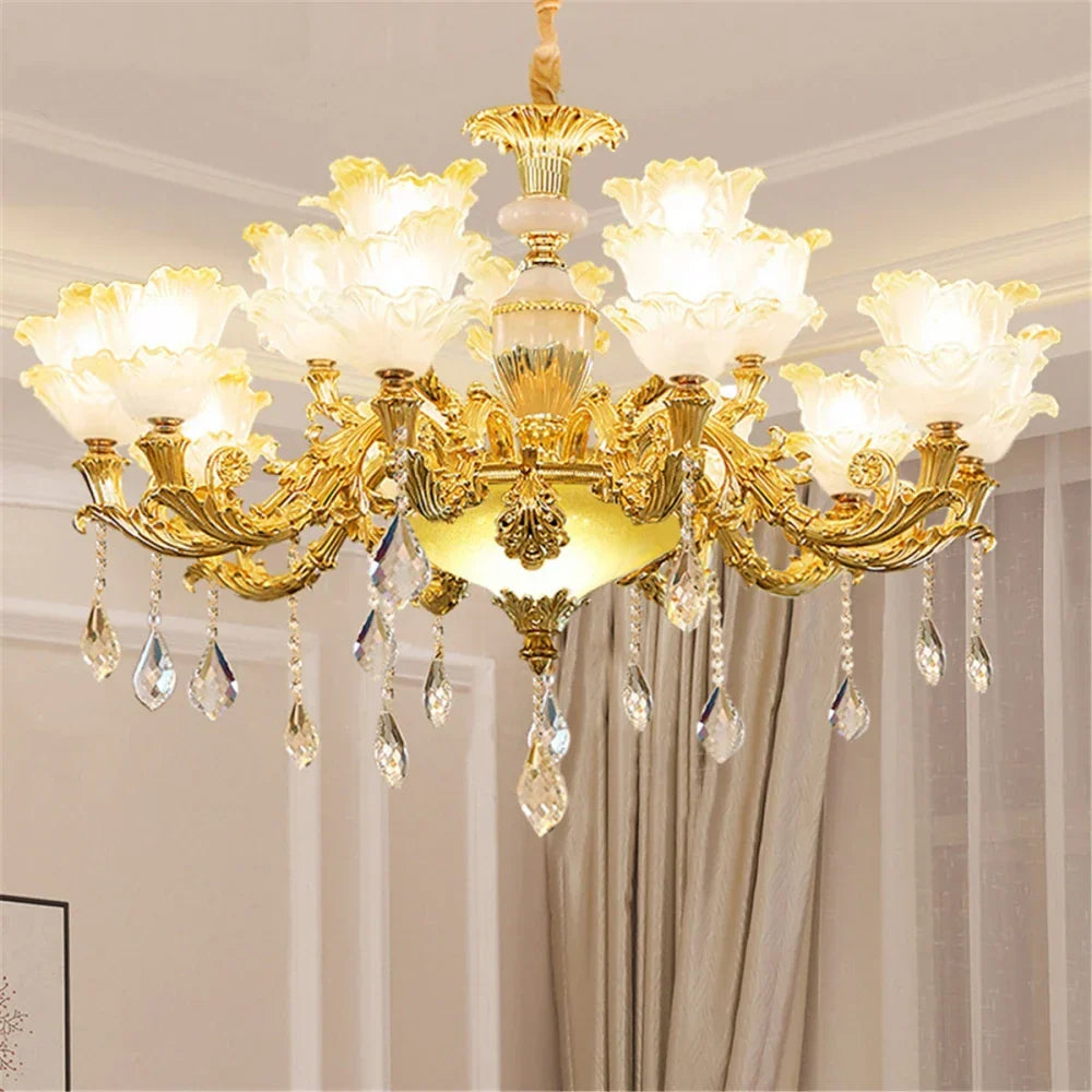 Elegant Crystal Chandelier Living Room Bedroom Lighting