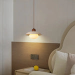 Afralia™ Wabi Sabi Glass LED Pendant Lights Yellow Travertine Vintage Hanging Lamp