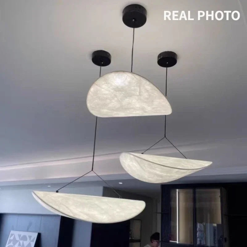 Afralia™ Silk LED Pendant Light Modern Nordic Chandelier Luminarias