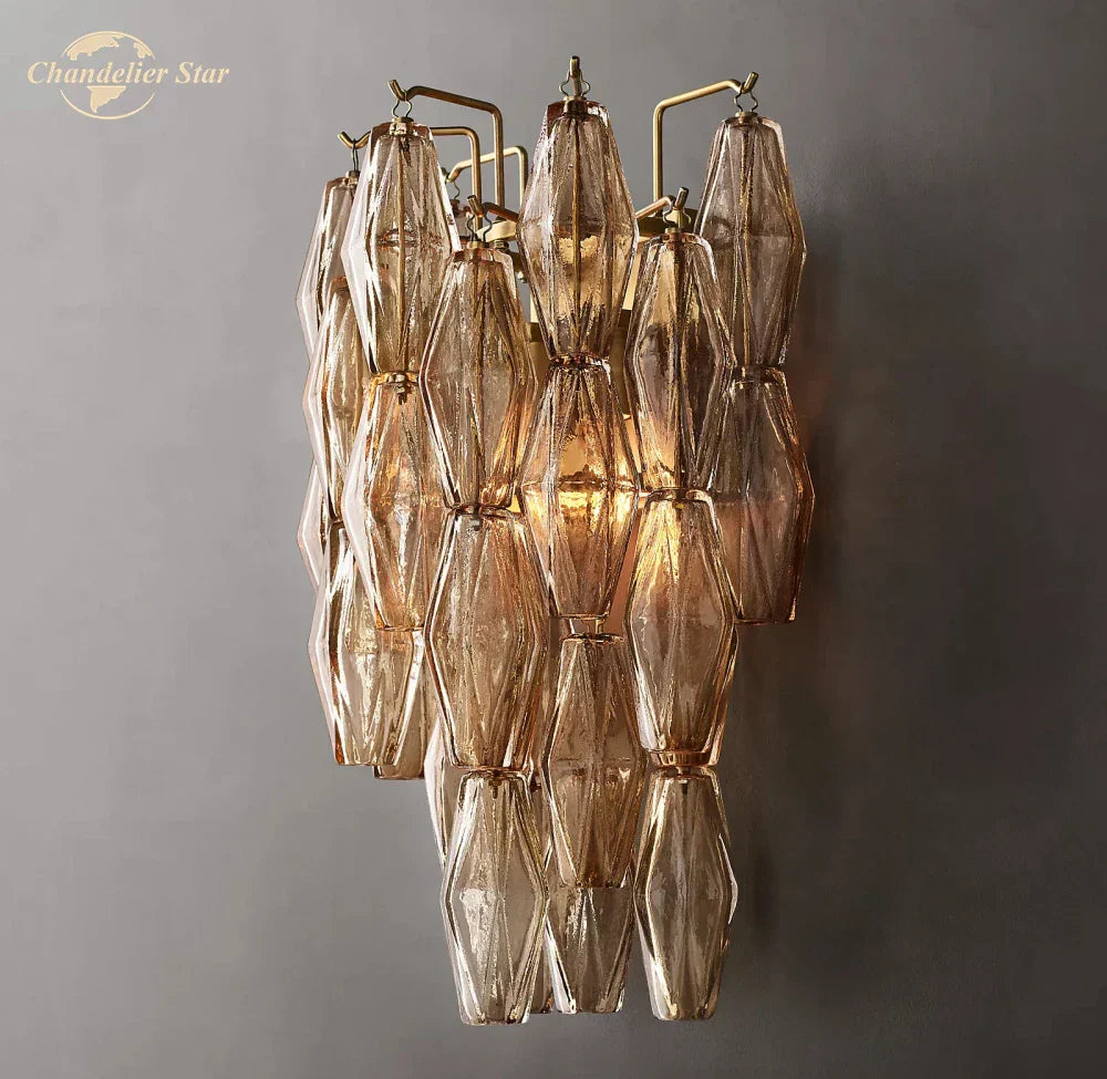 Chiara Glass LED Wall Sconce Light Fixture