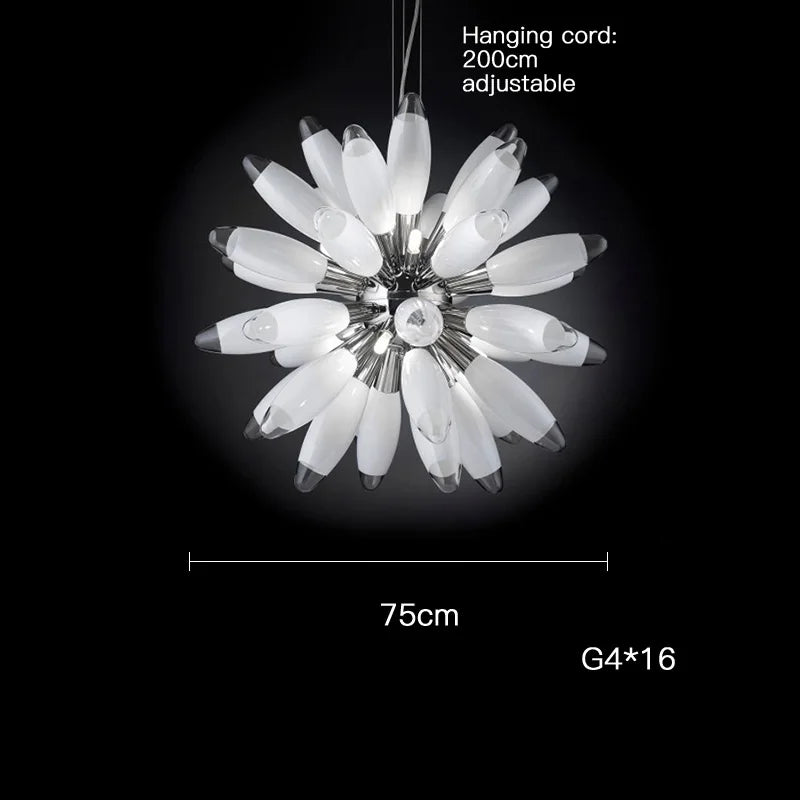 LED Globe 2025 Chandelier in Chrome/Gold - Spectacular Lighting Fixture