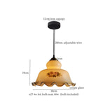 Afralia™ Cream Glass Copper LED Pendant Lamp for Kitchen Bedroom Living Room