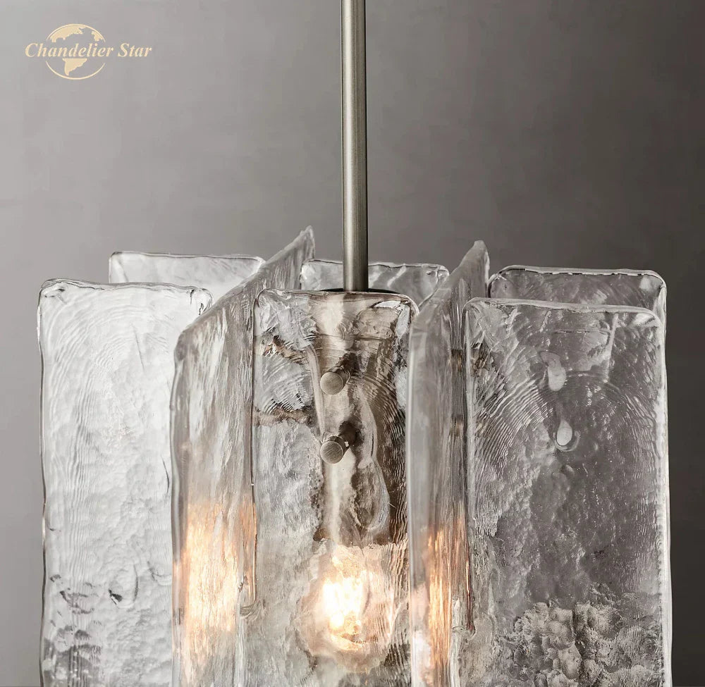 LED Glass Pendant Light, Modern Small Chandeliers for Bedroom, Dining Room, Kitchen Island