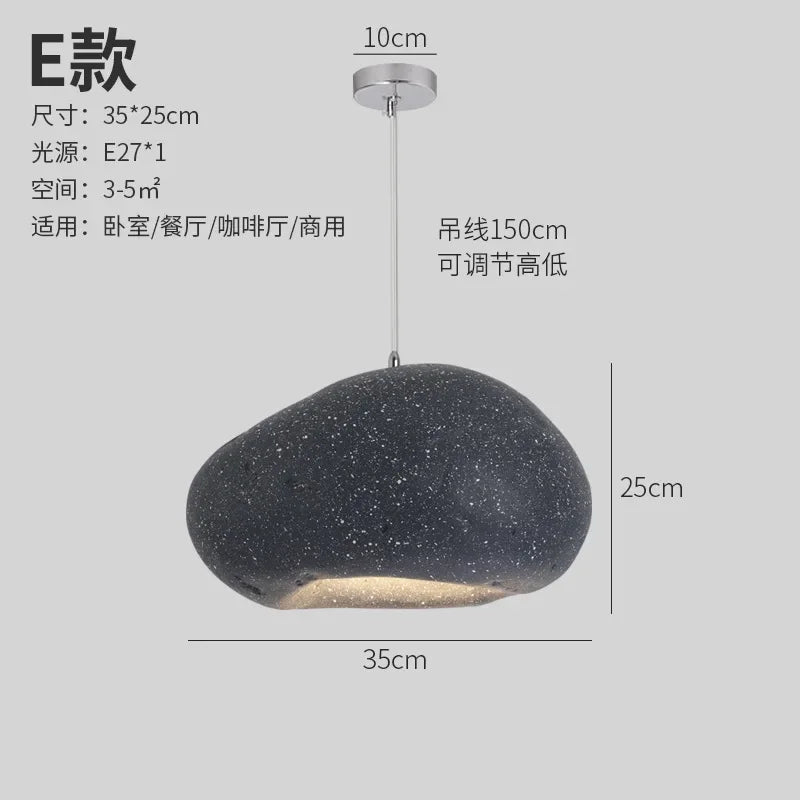 Minimalist Resin Pendant Light: Modern Nordic Chandelier for Restaurant and Bar Counter