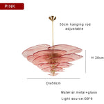 Amber Glass Ceiling Chandelier for Elegant Living Room Decor.