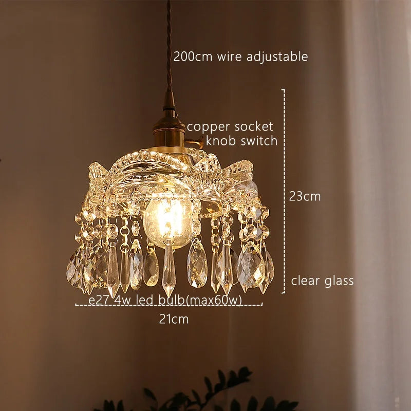 Copper Socket Pendant Light: Modern Nordic Balcony Kitchen Dining room Suspension Luminaire