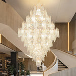 Modern Villa Rotating Crystal Chandelier