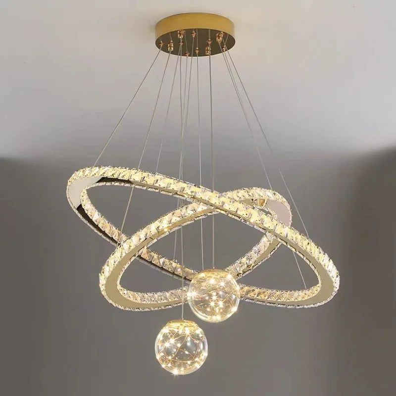 Modern LED Pendant Lights Chandelier for Foyer, Villa, and Stairs