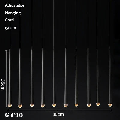 Retro Copper Gold Chandelier Pendant Light for Living Room Dining Bar