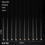 Retro Copper Gold Chandelier Pendant Light for Living Room Dining Bar