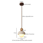 Yellow Travertine LED Pendant Light for Modern Home Decor