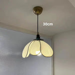 Nordic Creamy E27 LED Pendant Chandelier: French Bedroom Retro Dining Room Lamp