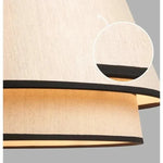 Tiered Drum Fabric Chandelier: Japanese Wabi Sabi Ceiling Light for Home Decor