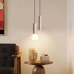 Afralia™ Stone Glass LED Pendant Light - Japanese Vintage Hanging Lamp