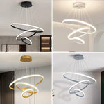 Circles Chandelier Pendant Lamp 3 Rings Ceiling Light