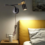 Rotatable LED Wall Sconce Swing Arm Light Fixture for Study and Bedside