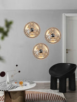 Glass Wall Sconce LED Lamps for Living Room Aisle, Modern Home Decoration Fixture