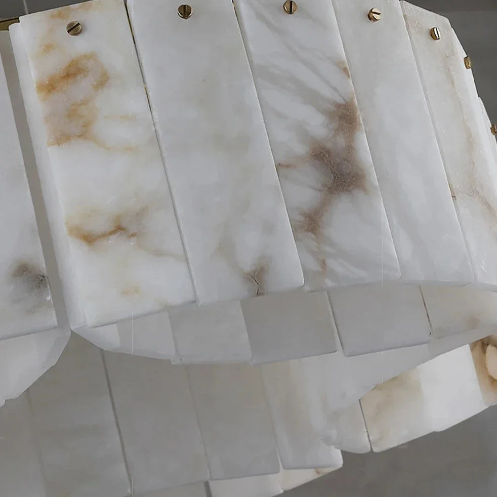 Moonshade Natural Marble Ceiling Light Fixture