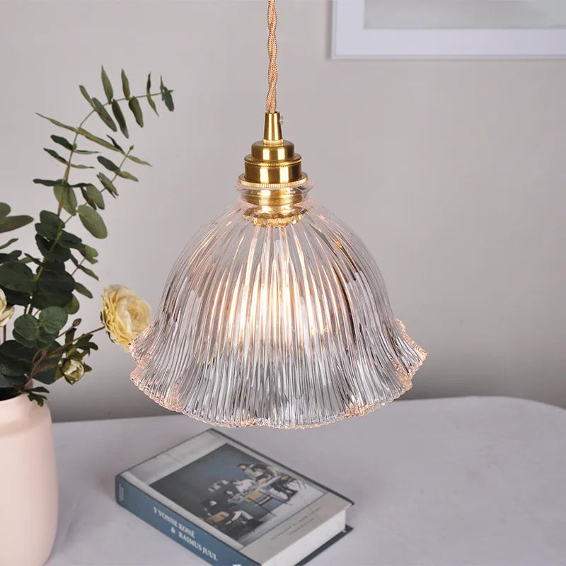 Clear Glass LED Pendant Light Fixture for Modern Home Decor