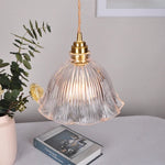 Clear Glass LED Pendant Light Fixture for Modern Home Decor