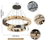 Bacci 2-Tier Crystal Chandelier Light