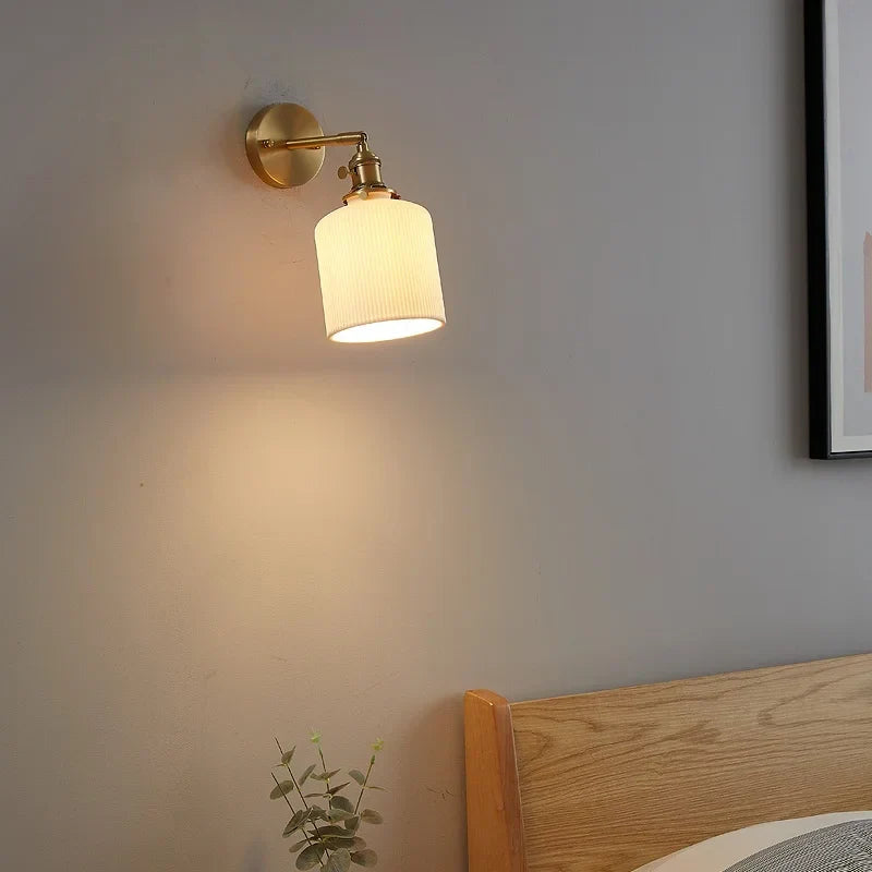 Nordic LED Wall Sconce Pull Chain Switch | Modern Bedroom Living Room Stair Light Fixtures