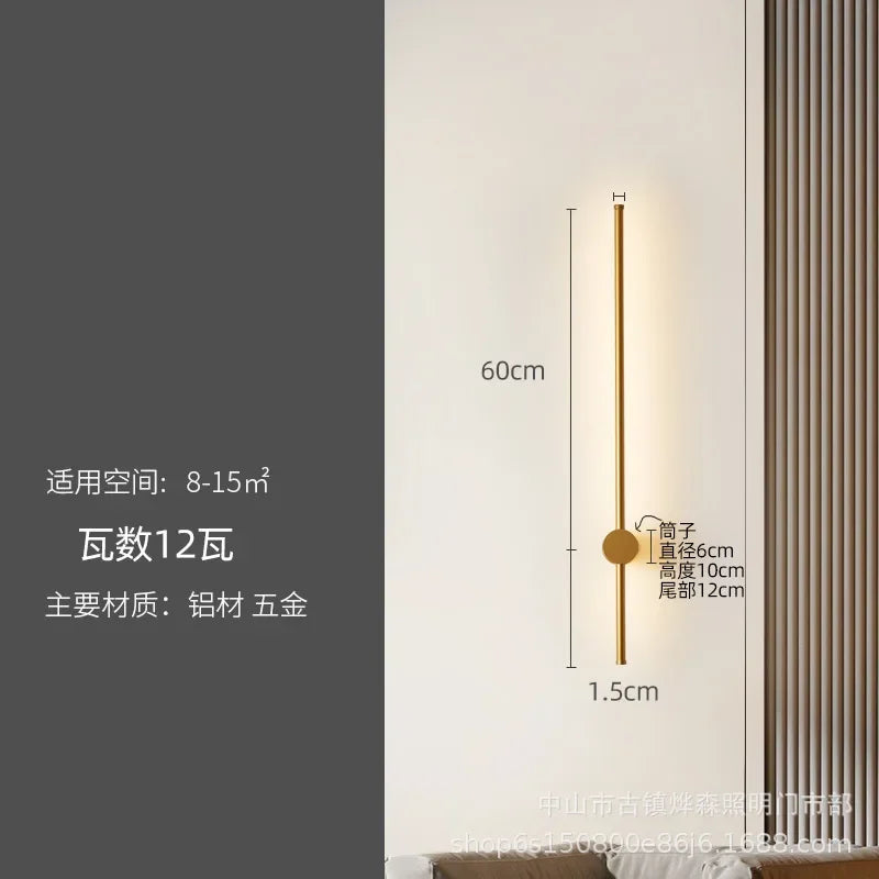 LED Strip Wall Lamp for Creative Staircase Aisle Background Wall Lighting