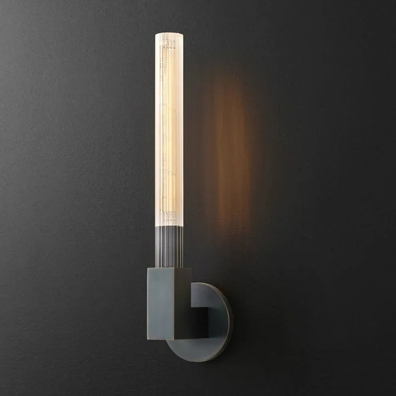 Retro Glass Wall Sconces for Hotel Clubhouse Corridor and Bedroom