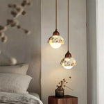 Terrazzo Wood LED Pendant Light for Stylish Home Decor