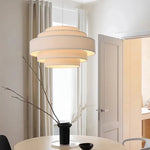 Minimalist Fabric Pendant Chandelier for Bedroom and Bar - LED Ceiling Lamp