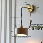 Wood Adjustable LED Wall Light Fixture | Modern Nordic Bedside Wall Lamp