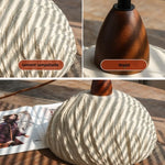 Wood Cement Pendant Light Fixture Adjustable LED Modern Nordic Hang Lamp