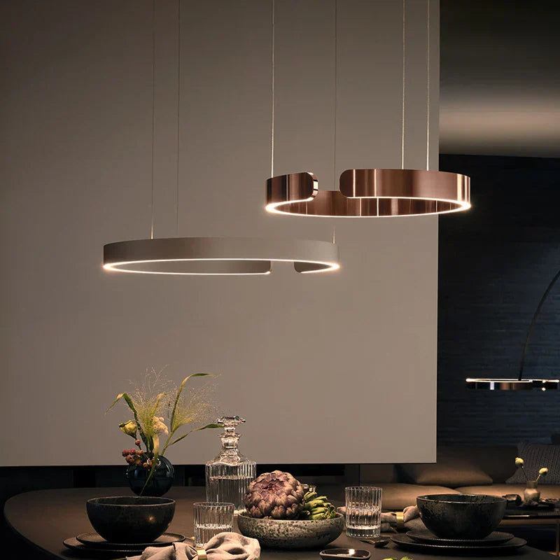 Nordic Ring LED Pendant Chandelier for Home Living Dining Kitchen Lighting