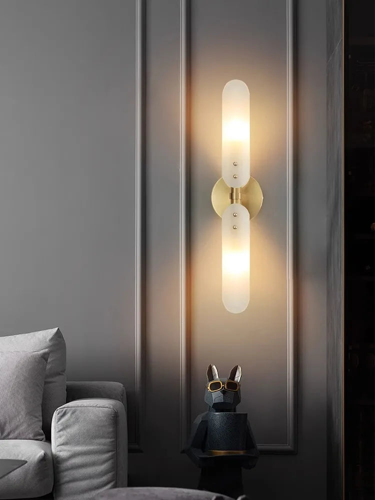 Copper Gold Black LED Wall Sconce Light for Corridor Bedroom Living Room