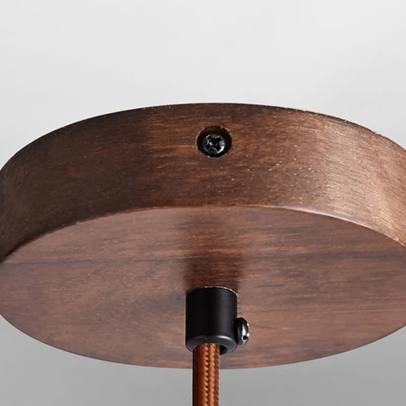 Yellow Travertine LED Pendant Light - Modern Nordic Style Dining Room Fixture.