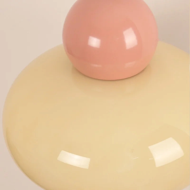 Iron Nordic LED Wall Light with Pull Chain Switch, Adjustable Glass Bedside Lamp