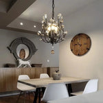 Afralia™ Crystal Chain Pendant Chandelier LED Lights for Indoor Decor