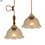 Afralia™ Cracked Glass LED Pendant Lights for Home Decor, Restaurant, Living Room, Kitchen