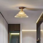 Modern Clear Glass LED Ceiling Light for Home Decor