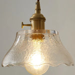 Copper Glass LED Pendant Lamp for Dining Living Room Bedroom Bar Nordic Style Hnaging Light