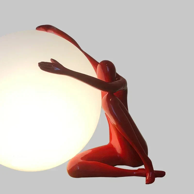 Humanoid Sculpture LED Table Lamp for Bedroom & Living Room