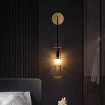Golden Glass Wall Lamp: Luxury Post-modern Wall Sconces for Hotel Villa, Living Room, Aisle
